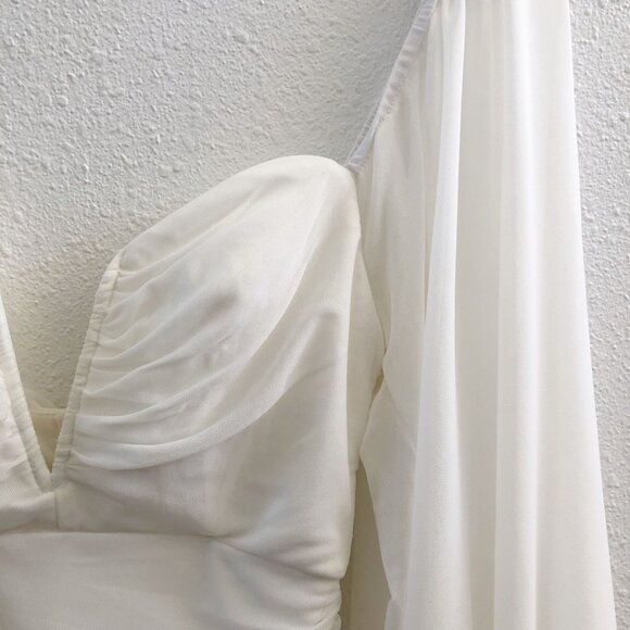 12TH TRIBE Bodycon Balloon Sleeve Dress Size Small - Picture 6 of 9